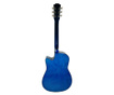IdeallStore® klasszikus gitár, 95 cm, fa, Cutaway, kék, állvánnyal