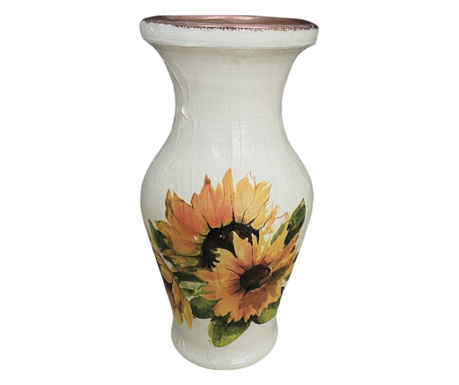 Vaza ceramica cu floarea soarelui