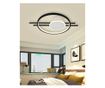 Lustra LED RFAN, Model R9056/1, Cu Telecomanda, 3 Tipuri De Lumina, Intensitate Reglabila, 62W, Negru/Alb