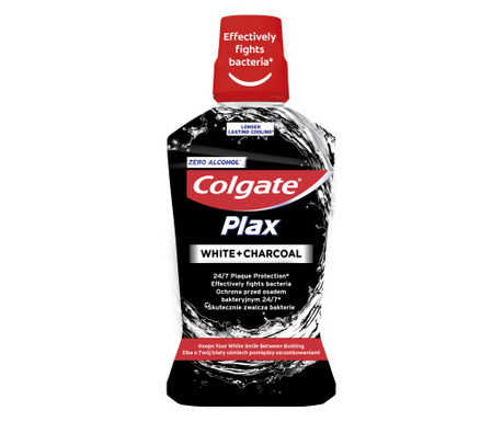 Apa de gura Colgate Max White + Charcoal cu efect de albire, 500 ml