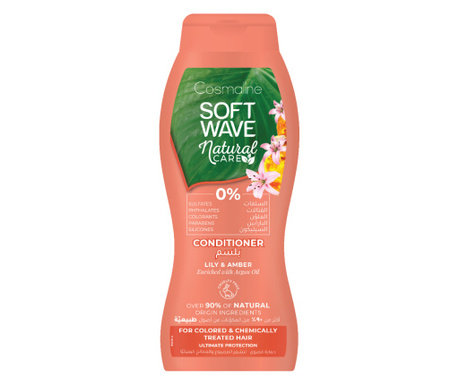 Cosmaline Soft Wave, balsam cu ingrediente naturale pentru parul vopsit, 400ml