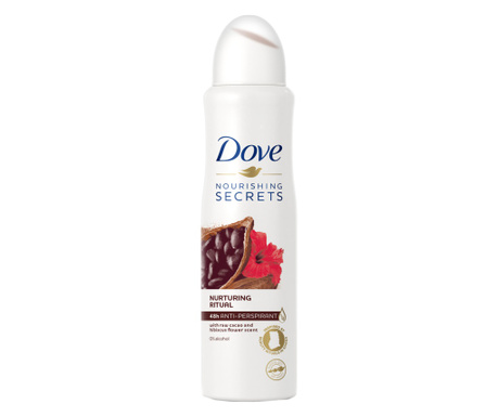 Deodorant spray Dove Nurturing Ritual Raw Cacao & Hibiscus Flower, 150 ml
