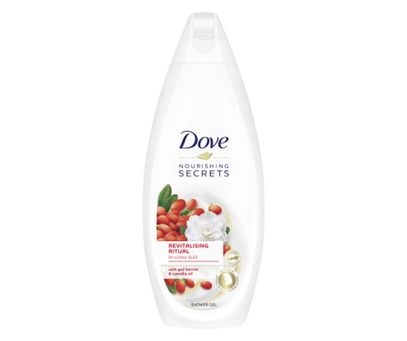 Gel de dus Dove Revitalizing Ritual Goji Berries & Camelia Oil, 500 ml