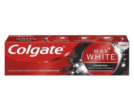 Pasta de Dinti Colgate Max White Charcoal, 75 ml, Igiena Orala