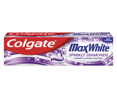 Pasta de dinti Colgate Max White Sparkle Diamonds pentru albire, 75 ml