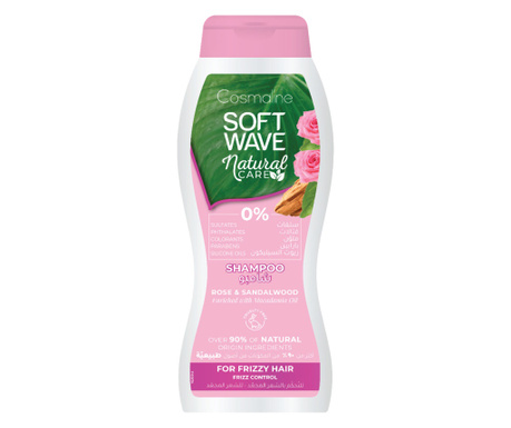 Cosmaline Soft Wave, sampon cu ingrediente naturale pentru parul cret, 400ml