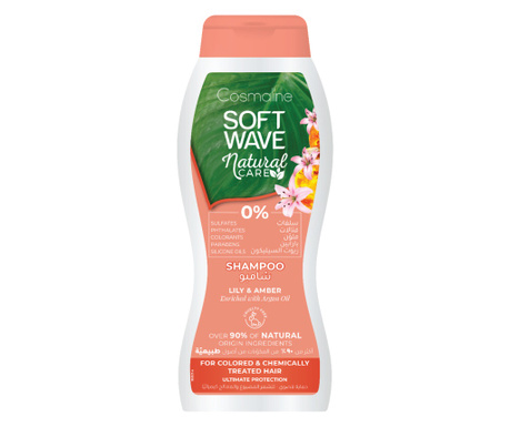 Cosmaline Soft Wave, sampon cu ingrediente naturale pentru parul vopsit, 400ml