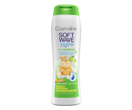 Cosmaline Soft Wave Kids, sampon cu ingrediente naturale pentru copii, aroma de mar verde, 400ml