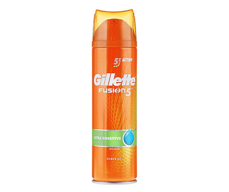 Gel de Ras Gillette Fusion 5 Ultra Sensitiv, 200 ml