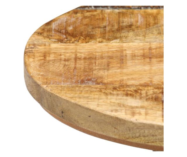 Barski stoli, 4 kosi, neobdelan mangov les