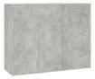betonszürke forgácslap tálalószekrény 88 x 30 x 70 cm