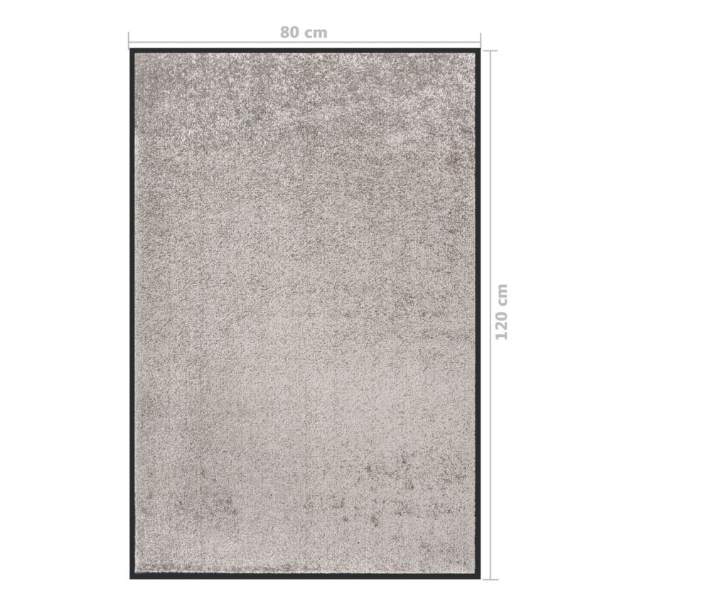 Otirač, siva, 80x120 cm - 6