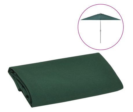 Резервно покривало за градински чадър, зелено, 300 см
