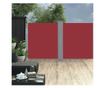 Πτυσσόμενο πλαϊνό σκίαστρο, Κόκκινο, 140 x 600 εκ.
