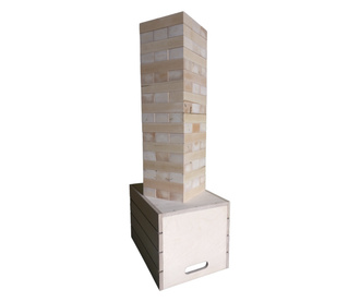 Jenga Gigant in ladita transport/depozitare, 54 piese 21x7x4cm