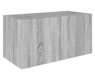 szürke sonoma színű szerelt fa faliszekrény 80 x 39 x 40 cm