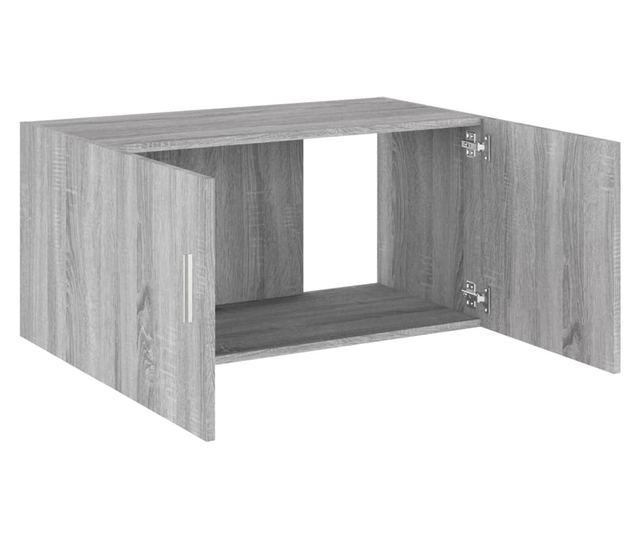 szürke sonoma színű szerelt fa faliszekrény 80 x 39 x 40 cm
