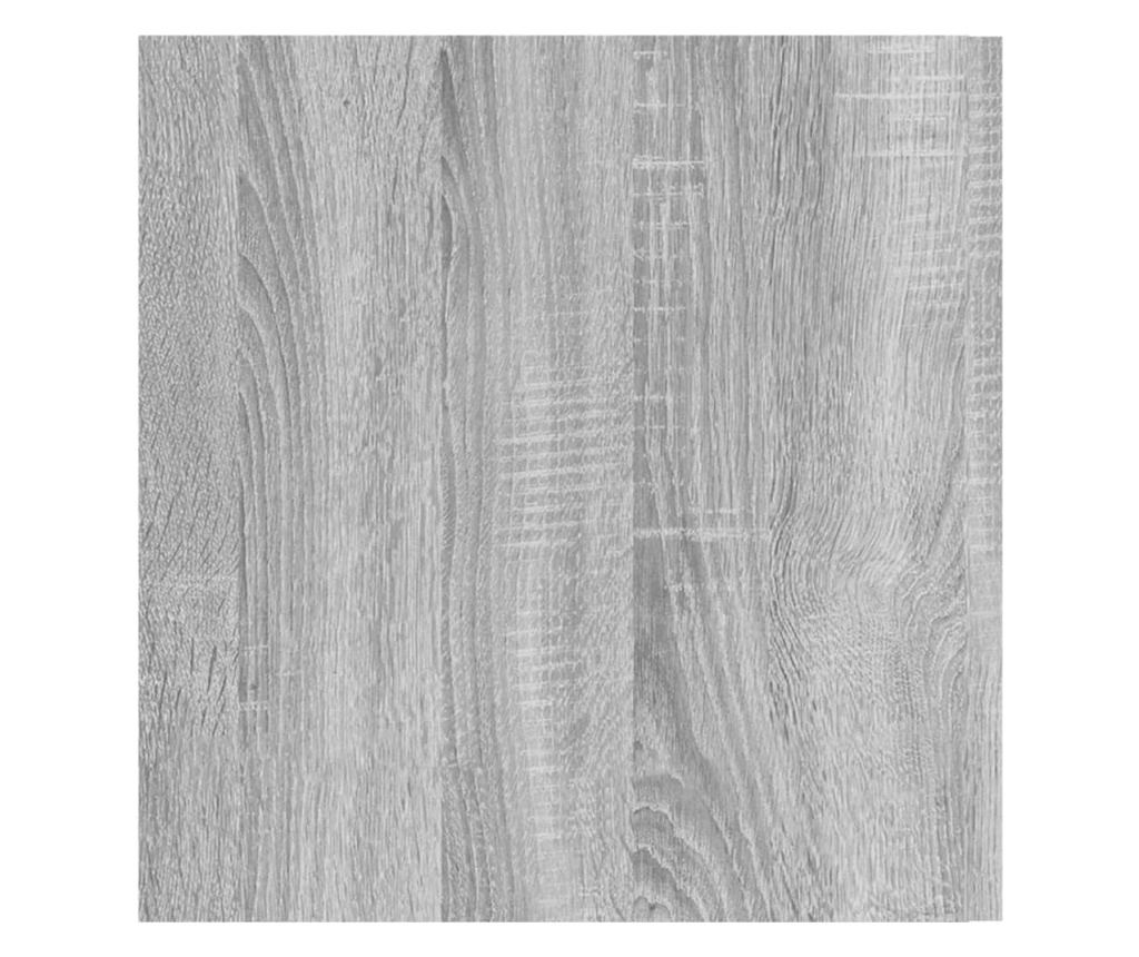 szürke sonoma színű szerelt fa faliszekrény 80 x 39 x 40 cm - 13