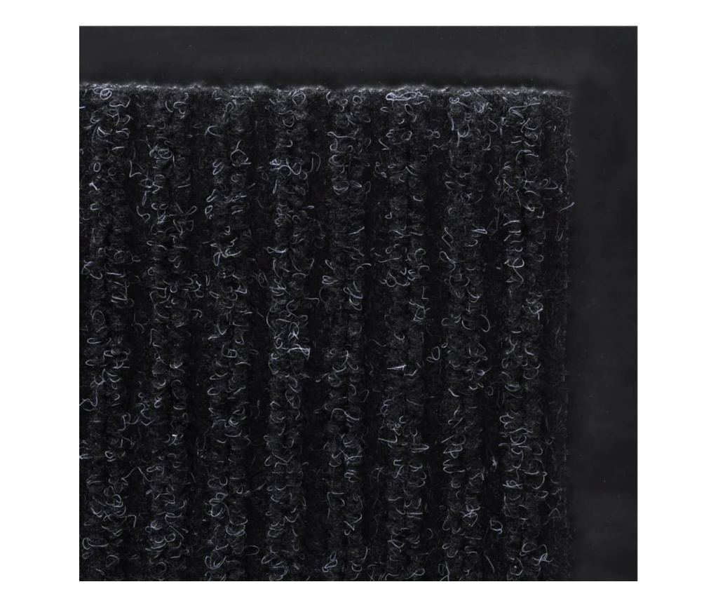 Ulazni otirač PVC crni 90 x 60 cm - 5