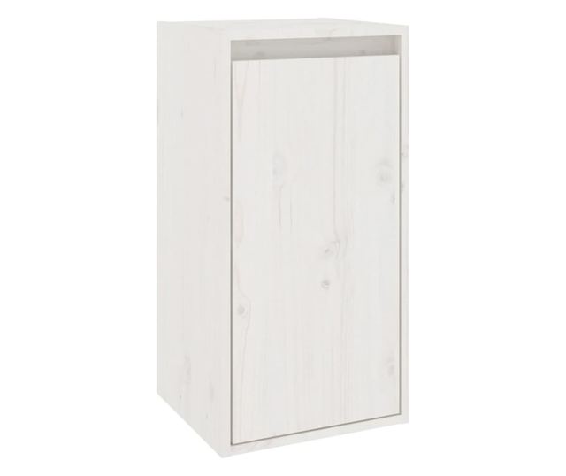 Zidni ormarić, bijeli, 30x30x60 cm, masivno borovo drvo