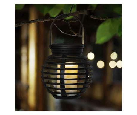 Райска градина - Слънчева LED лампа, имитация на свещи, окачена топло бяла - 10 х 11 см