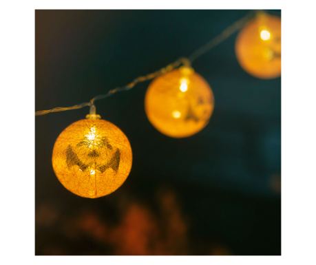 Halloween-i LED-es lampion fényfüzér