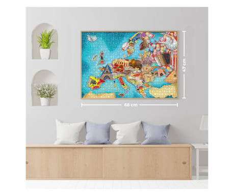 ROOVI PUZZLE EUROPE MAP 1000 piese