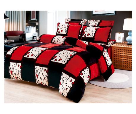 Lenjerie de pat 2 persoane, cocolino, 6 piese, 220 x 230 cm, SPC053