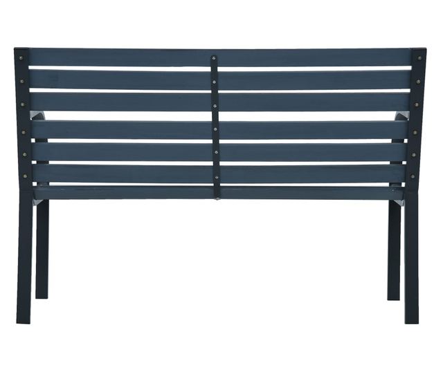 Vrtna klupa 120 cm siva drvena