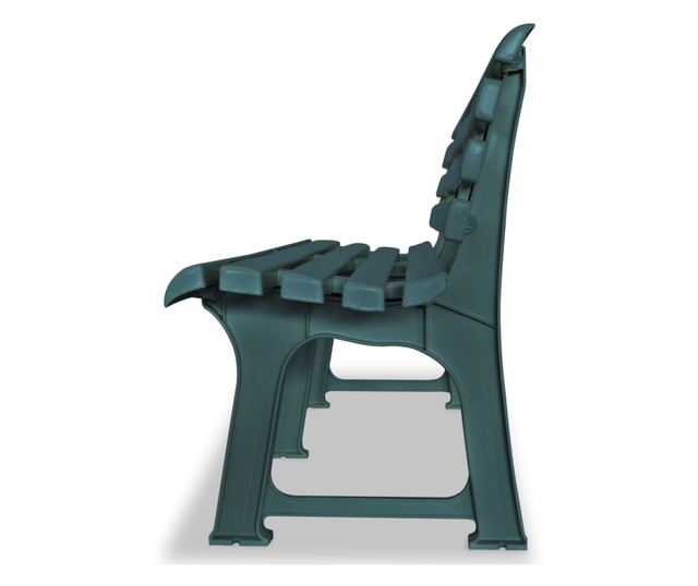 Vrtna klupa 145,5 cm plastična zelena