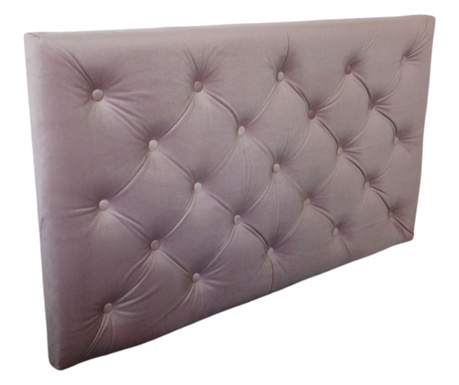 Tablie pentru pat cu tapiterie de catifea roz pudra pe structura de lemn 100 cm x 60 cm
