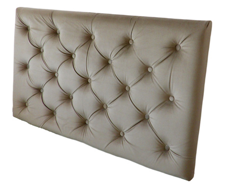 Tablie pentru pat cu tapiterie de catifea crem pe structura de lemn 100 cm x 60 cm
