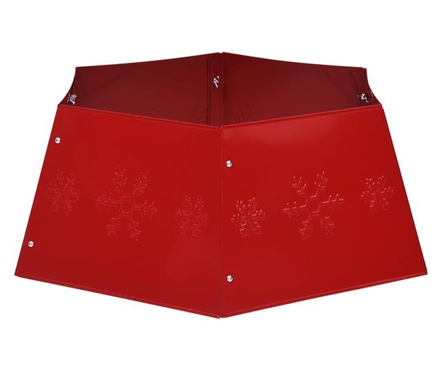 Fusta brad de Craciun, rosu, Ø68x25 cm