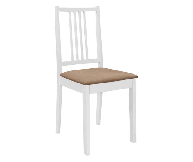 Kuhinjski blagovaonski set, 5 komada, bijeli, MDF