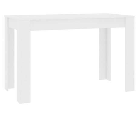 fehér forgácslap étkezőasztal 120 x 60 x 76 cm