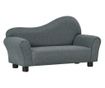 Dječja sofa od tkanine siva