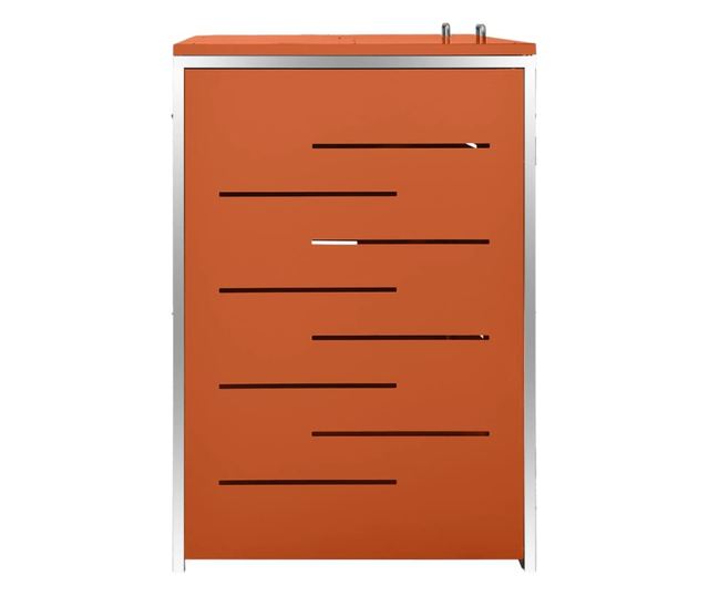 Spremište za dvije kante za smeće 138 x 77,5 x 115,5 cm čelično