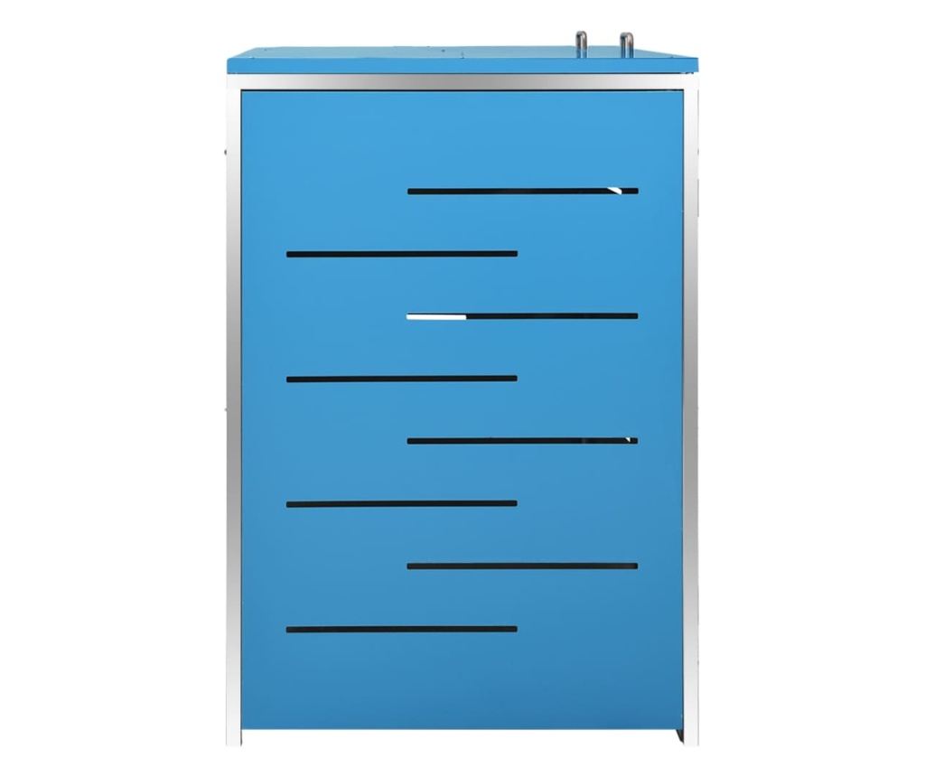 Spremište za dvije kante za smeće 138 x 77,5 x 115,5 cm čelično - 15