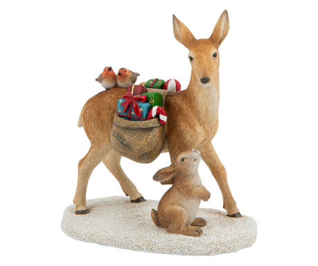 Decoratiune Villeroy & Boch, Winter Collage Fawn & Gifts, 12x7cm-406216