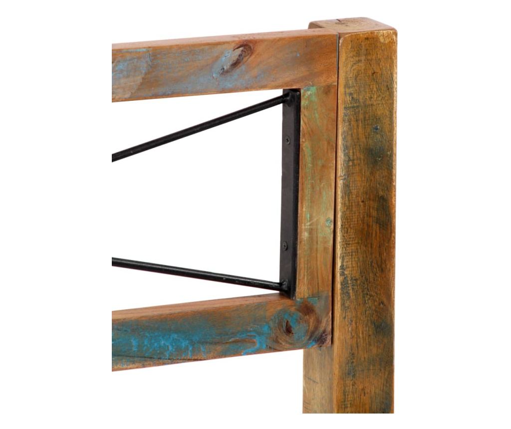 Рамка за легло, регенерирано дърво масив, 160x200 cм - 8