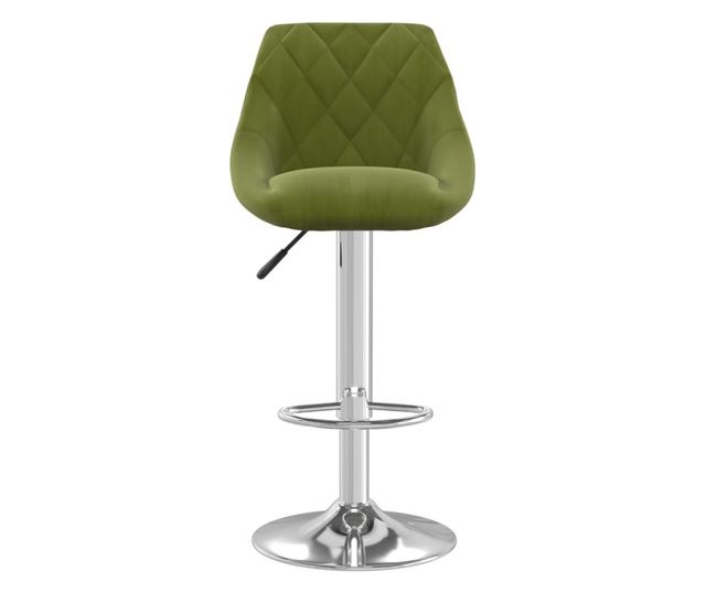 Barski stol, svetlo zelen, žamet