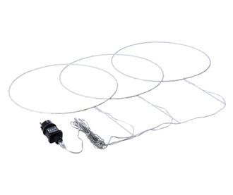 Decoratiune luminoasa 105 microleduri albe 35 cm