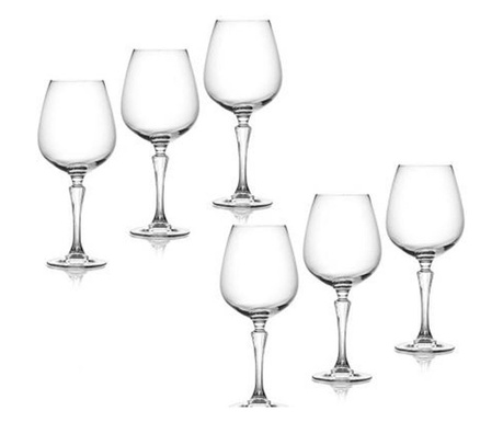 Сервиз 6 чаши за вино Glamour
