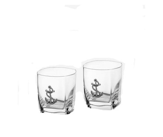 Комплект 2 чаши за уиски с котва