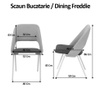 Scaun bucatarie/dining Freddie albastru