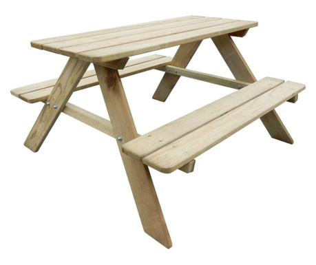 Dětský piknikový stůl 89 x 89,6 x 50,8 cm borovice