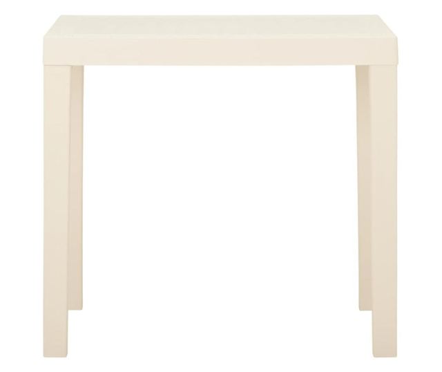 Masa de gradina, alb, 79x65x72 cm, plastic