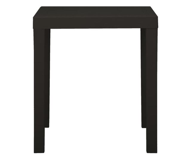 Masă de grădină, antracit, 79x65x72 cm, plastic