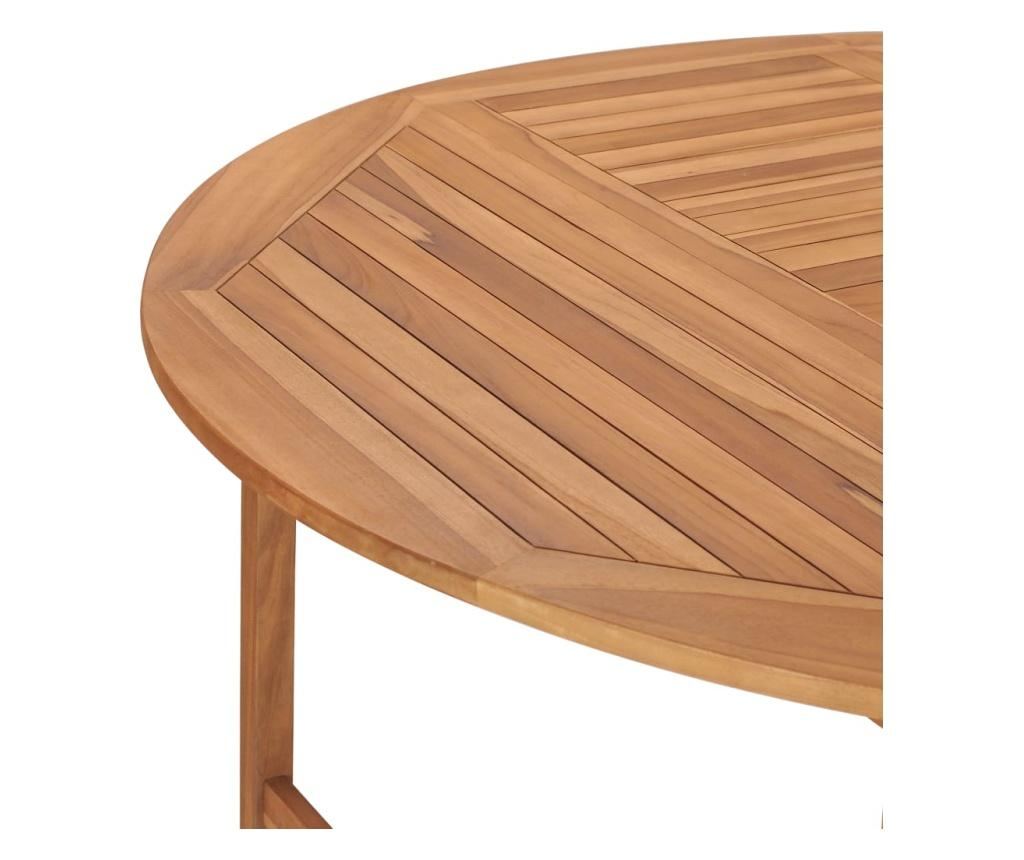 Vrtni stol 150 x 76 cm od masivne tikovine - 9