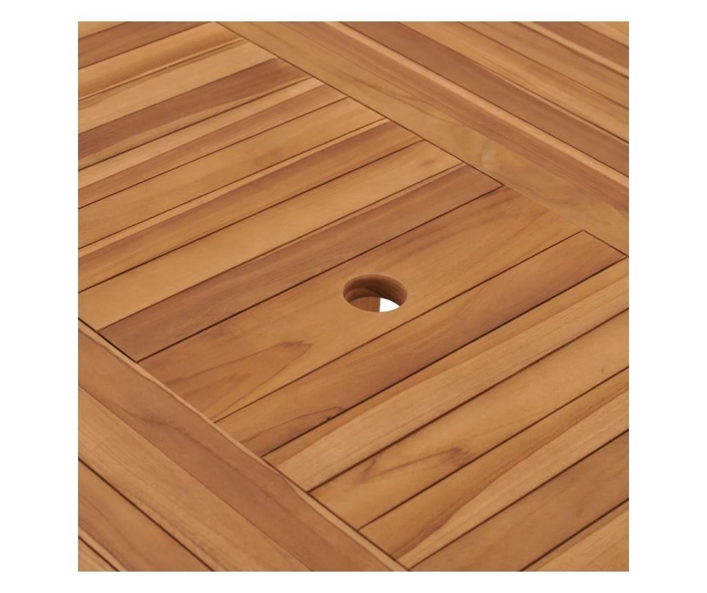 Vrtni stol 150 x 76 cm od masivne tikovine - 11